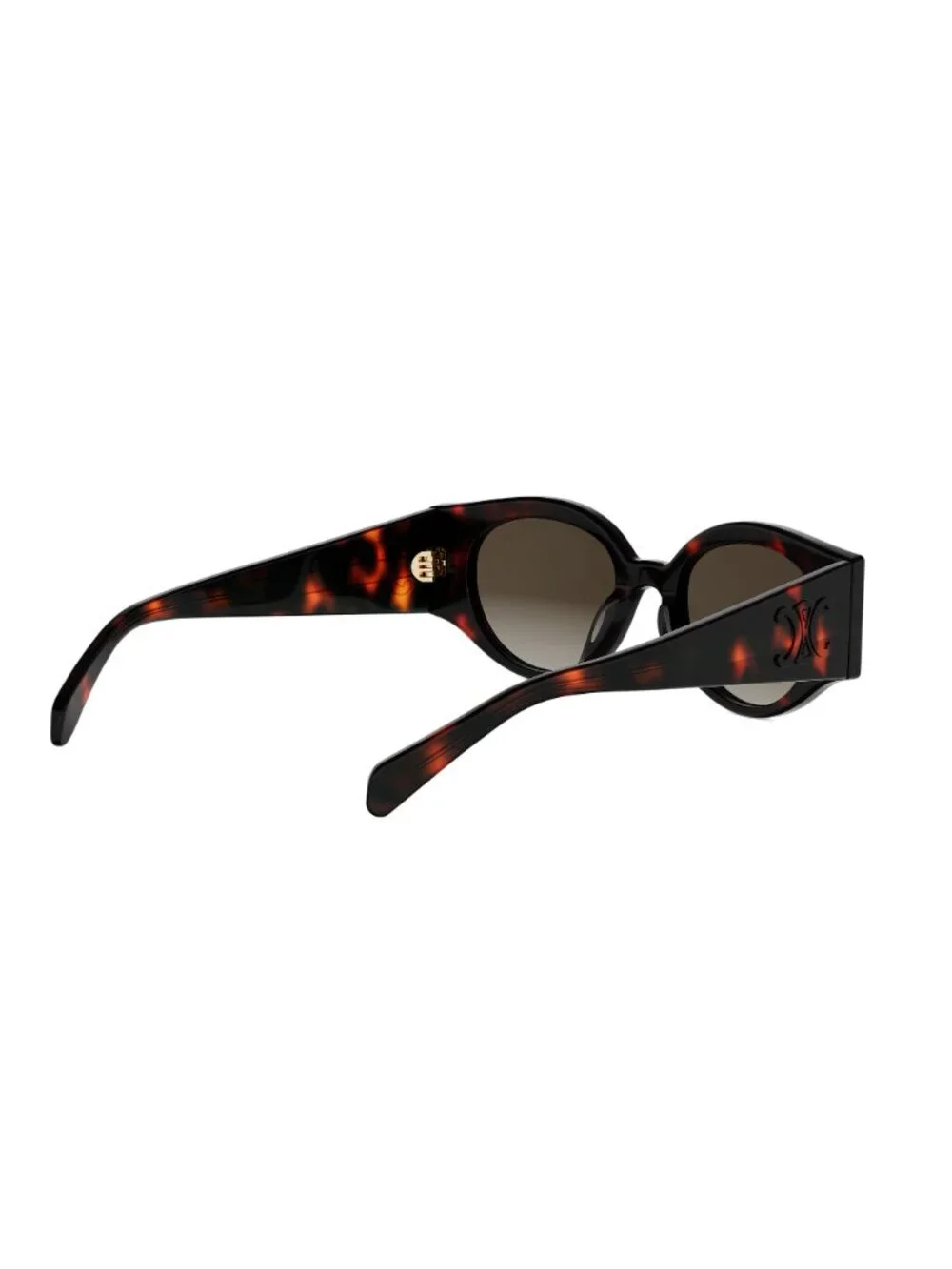 New CELINE Women's Sunglasses Acetate Frame TRIOMPHE STAMP CL40341U 52F 50 Round